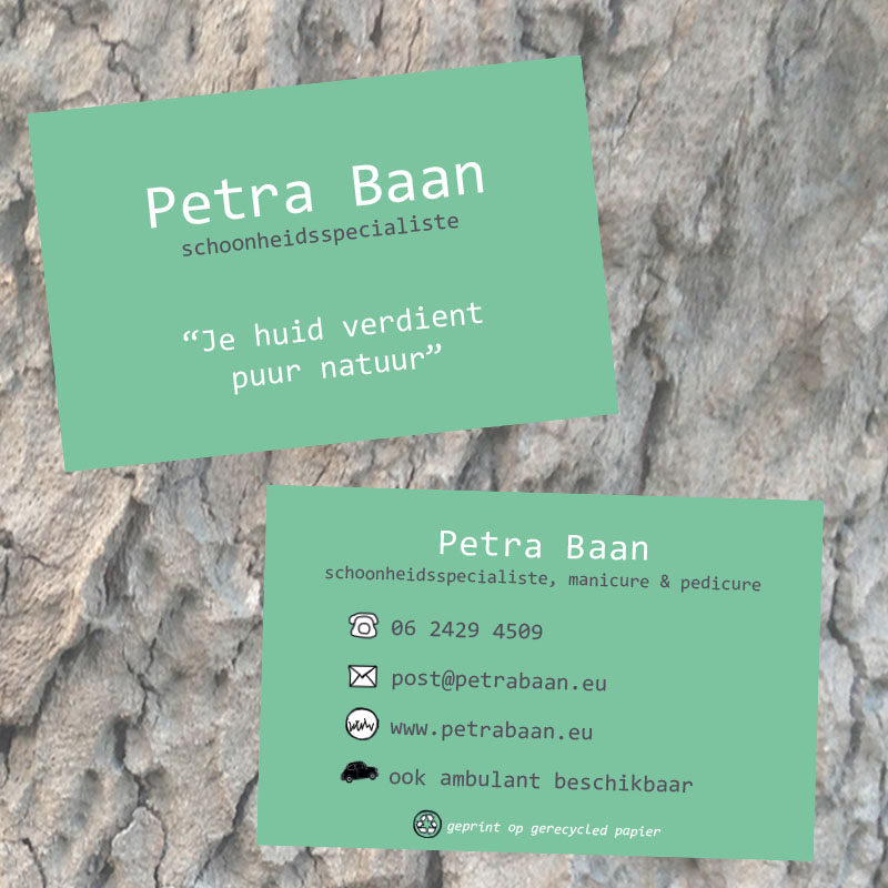 Divers drukwerk voor Petra Baan